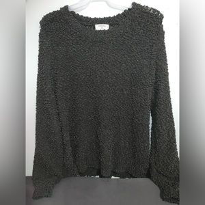 Zenana Dark Gray Popcorn Sweater
